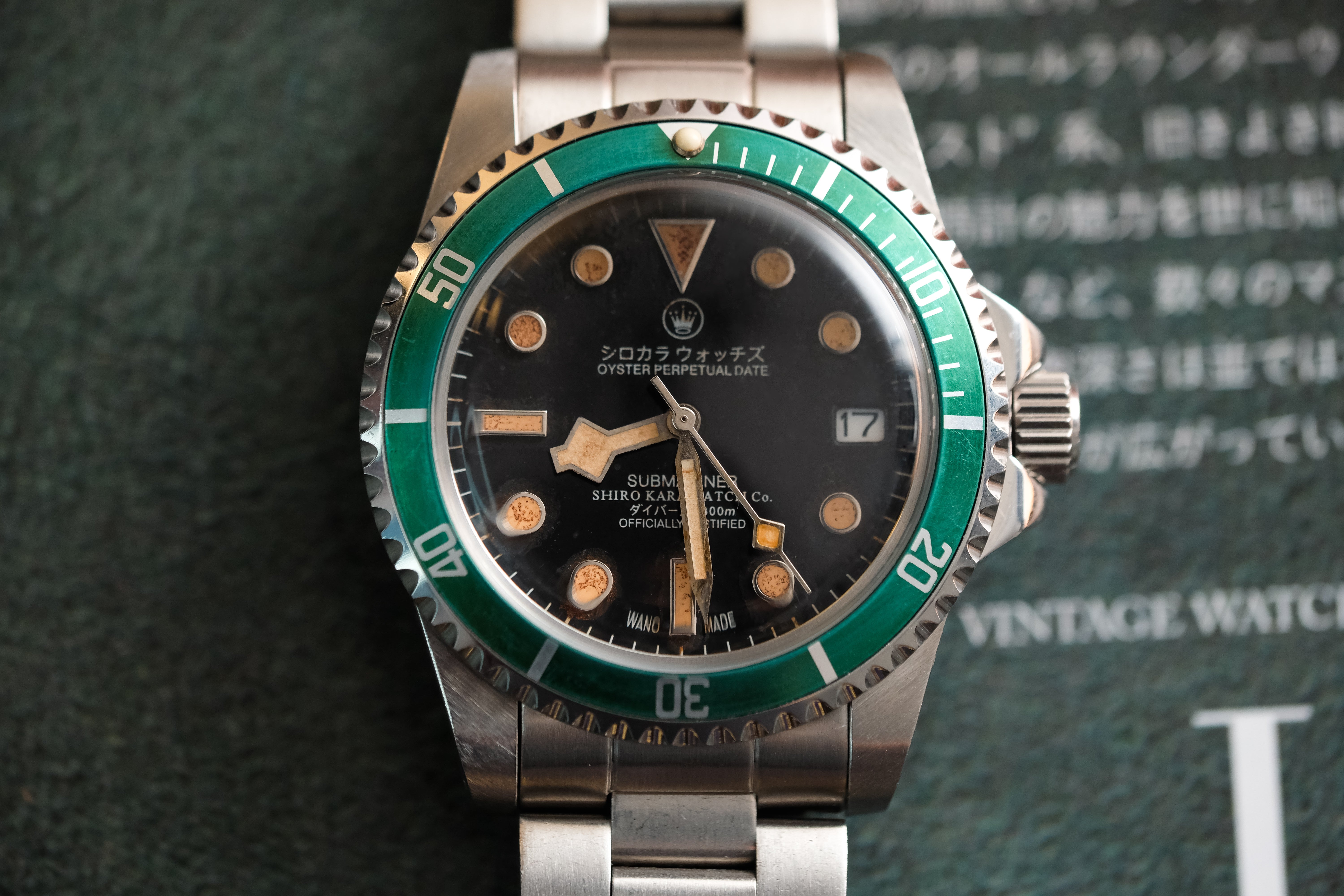 Shiro Kara Vintage (SKV) Diver: Nori – SHIRO KARA WATCHES Co.