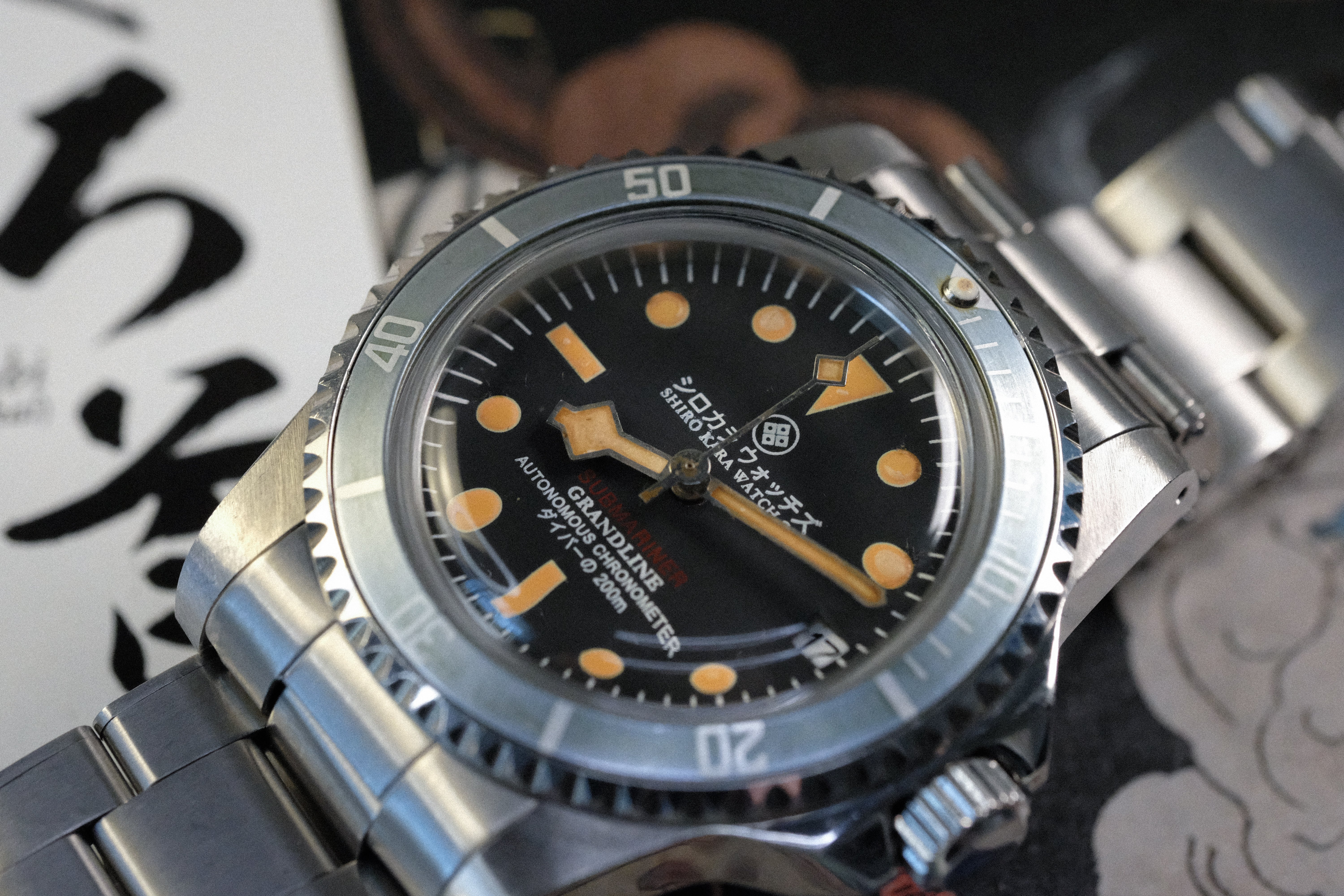 ゴ*ヌ様 1939年 Star Engraving Co.社製 vintageブ Shiro Kara Vintage (SKV) Diver: Grey Sky – SHIRO KARA WATCHES Co.